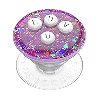 PopSockets Phone Grip with Expanding Kickstand, Graphic PopGrip - Alphabet Soup LUV