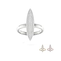 10k Gold 1/4Ct TDW Diamond Marquise Shape Fashion Ring (I-J,I2)