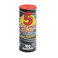 5 Second Rule Game Pop Culture Edition (Mini Tube) - Simple Questions Card Game for Family Fun, Party, Kids, Travel, Game Night & Sleepovers - Think Fast and Shout Out Answers - for Ages 8+