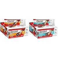 Quest Nutrition Candy Bars with Caramel, Coconutty Caramel, Protein (12 Bars Each)