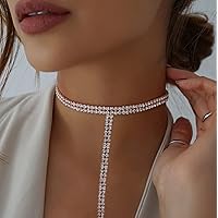 Jovono Boho Crystal Layered Necklace Gold Rhinestone Star and Moon Choker Necklaces Opal Pendant Chain for Women and Girls