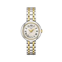 Tissot Womens Bellissima Small Lady 316L Stainless Steel case with Yellow Gold PVD Coating Quartz Watch, Grey/Yellow, Stainless Steel, 4 (T1260102201300)