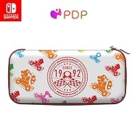 PDP Nintendo Switch Travel Case Plus with Wrist Strap, Built-in Stand & Game Storage Pockets, Licensed Switch Lite/OLED Compatible: Super Mario Kart Racers (Multicolor)