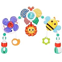Chillife Baby Toys 3-6 Months, Baby Stroller Arch Toy- Infant Car Seat Toys for Babies 0-6 Months, Adjustable Montessori Toys Crib Bouncer Bassinet Activity Toys for Boy Girl 3 6 9 12 18 Months