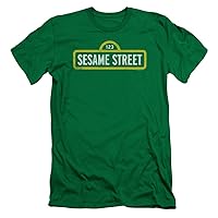Sesame Street Shirt Rough Logo Slim Fit T-Shirt