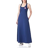 Love Moschino Women's Long Dress with Crossed Shoulder Straps