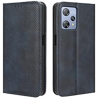Blackview A53 / Blackview A53 Pro Case, Retro PU Leather Magnetic Full Body Shockproof Stand Flip Wallet Case Cover with Card Holder for Blackview A53 / Blackview A53 Pro Phone Case (Blue)