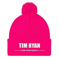 Tim Ryan for President Beanie (Embroidered Pom Pom Knit Cap) Democrat 2020 Presidential Election Candidate Hat