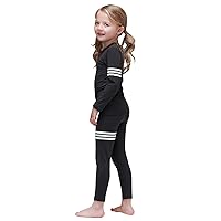 Toddler Boys Girls Fleece Lined Soft Thermal Underwear Base Layer Long John Set Pajamas