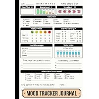 Mood Tracker Journal: Daily Mental Health & Wellness Diary Notebook with Prompts, for Women, Men, Teens & Girls.