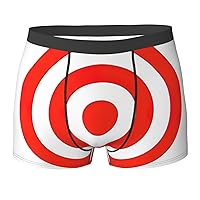 design target Print Men's Boxer Briefs Underwear Trunks Stretch Athletic Underwear for Moisture Wicking
