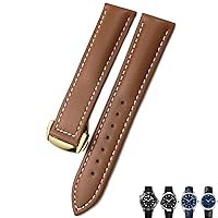 18mm 19mm 20mm Cow Leather Watch Strap For Omega Seamaster 300 Speedmaster Watch Bands