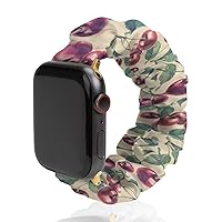 Cherry Pattern Watch Band Soft Scrunchie Watch Strap Sport Strap Compatible with