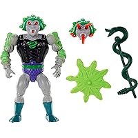 Masters of the Universe Origins Action Figure Toy with Accessories, Deluxe Snake Face 5.5-in MOTU Collectible