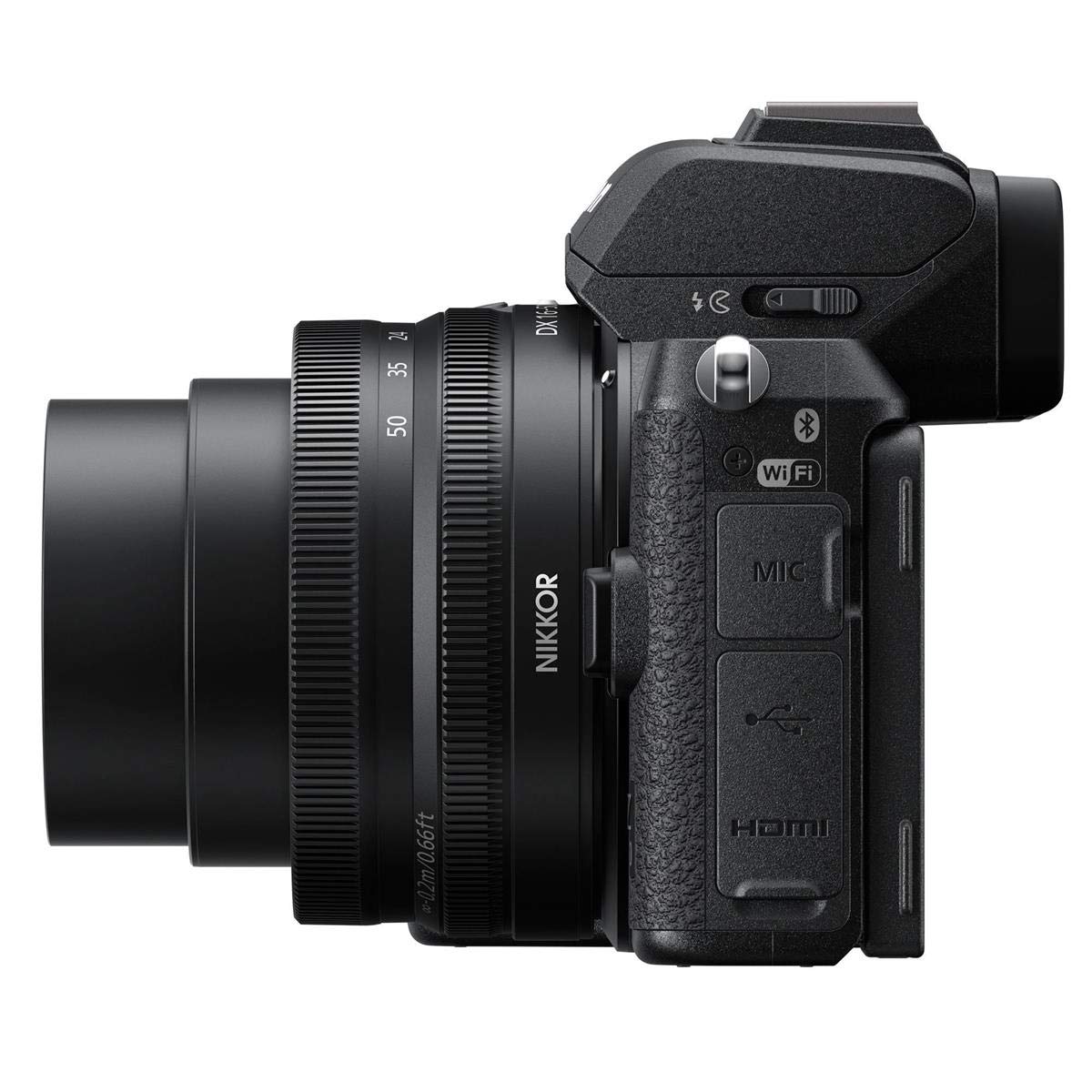 Nikon Z 50 DX-Format Mirrorless Camera with 16-50mm f/3.5-6.3 VR Lens, Bundle with FTZ II Mount Adapter and Accessories