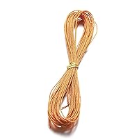 10m/pc 1.0mmx10m Waxed Cotton String Beading Cord Rope for DIY Handmade Necklace Bracele Jewelry Makings Supplies (Khaki, 1.0mmx10m)