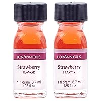 LorAnn Strawberry SS Flavor, 1 dram bottle (.0125 fl oz - 3.7ml - 1 teaspoon) - 2 Pack