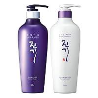 Jin Gi Vitalizing Shampoo And Conditioner Set 500 ML Anti Dandruff and Itchiness, Made In Korea (Set of 2)