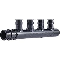 SharkBite 4 Port PEX Expansion Poly Tee, 3/4 Inch Closed Trunk with 1/2 Inch Outlet, Multi Line Water Manifold Plumbing Fittings for PEX-A Tubing, UAMPT4C