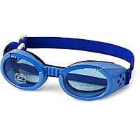Doggles ILS XL Shiny Blue Frame with Blue Lens Dog Goggles