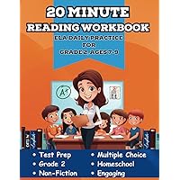 20 Minute Reading Workbook: ELA Daily Practice for Grade 2 Ages 7-9 (Animal Trivia and Animal Facts Workbooks for Reading Comprehension)