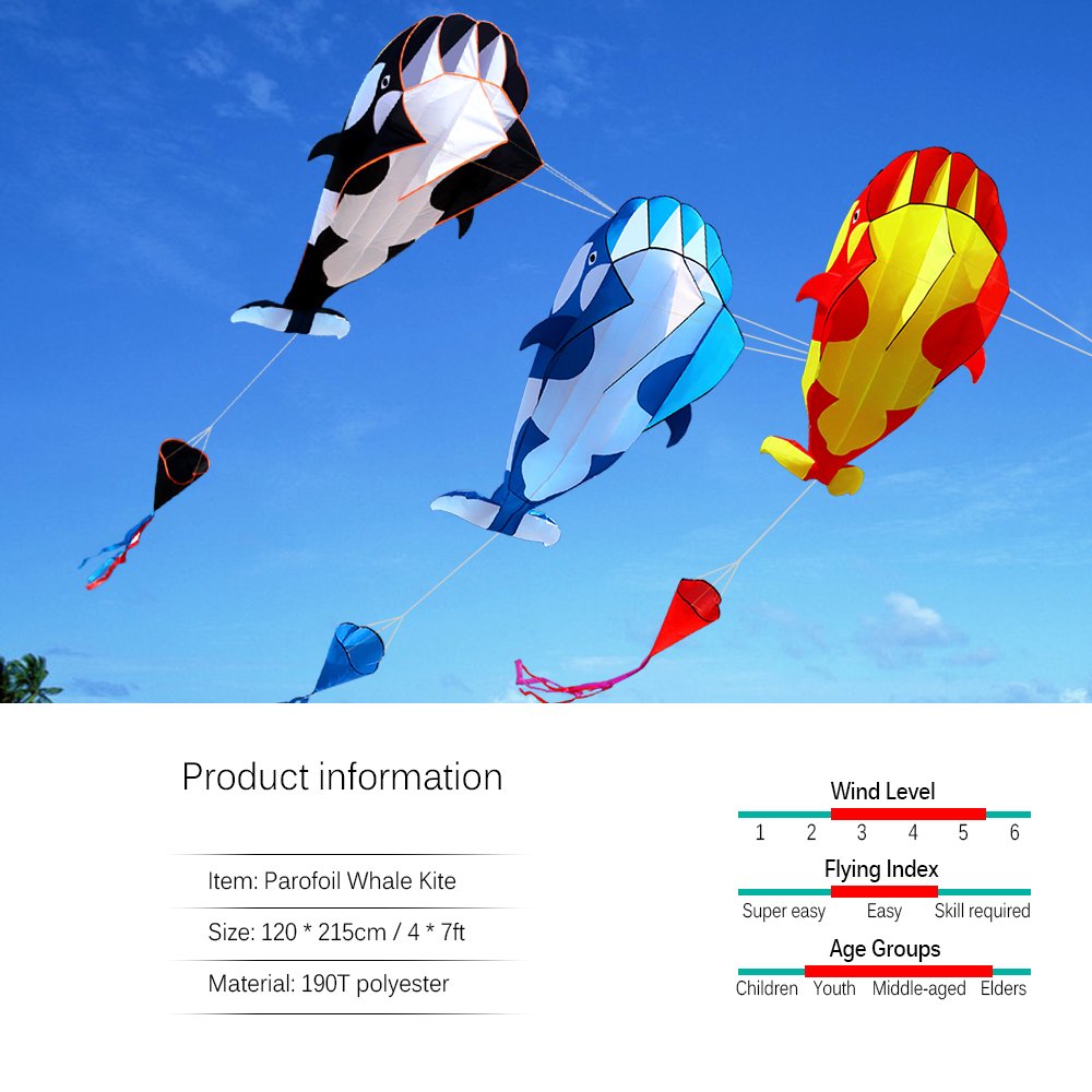 Mua Doorslay 3D Kite, 120 x 215 cm Giant Frameless Soft Parafoil