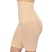 SHAPERMINT High Waisted Body Shaper Shorts Shapewear for Women Tummy Control Thigh Slimming Technology