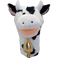 Cow Plush Hand Puppet, Multi, 12