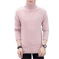 Men Winter High Neck Thick Warm Sweater Men Turtleneck Mens Sweater Slim Fit Double Collar Pullover Men Knitwear