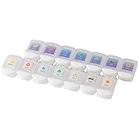 Heiwa Industry Pill Case, Supplement Case, Made in Japan, White, Approx. 10.6 x 2.4 x 1.1 inches (27 x 6 x 2.7 cm), Set of 2, Airtight,