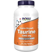 Supplements, Taurine 1,000 mg, Double Strength, Nervous System Health*, 250 Veg Capsules