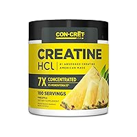 Creatine HCl Powder | Supports Muscle, Cognitive, and Immune Health | Pineapple Flavored Creatine (100 Servings)