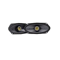 KICKER 50CSC4104-4x10 Drop-in Coaxial Speakers, Pair, 4-Ohm