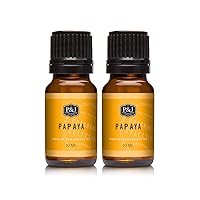 P&J Trading Fragrance Oil | Papaya Oil 10ml 2pk - Candle Scents for Candle Making, Freshie Scents, Soap Making Supplies, Diffuser Oil Scents