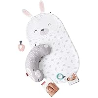 Fisher-Price Baby Bunny Massage Set, newborn playmat, tummy time wedge, and soothing massage guide for newborn babies from birth & up