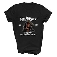 That's Hearsay I Guess Shirt, Pirate Shirt, Justice For Johnny Depp, Objection Calls For Hearsay, Mega Pint of Wine T-Shirt, Isn't Happy Hour Anytime, Johnny Testimoy Trial T-Shirt, Sweatshirt, Hoodie