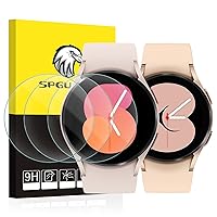 SPGUARD [4 Pack] Galaxy Watch 4 40mm Screen Protector & Galaxy Watch 5 40mm Screen Protector, Tempered Glass Screen Protector Accessories for Samsung Watch 4 40mm/ Watch 5 40mm (NOT for Other Models)