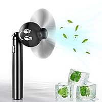 Personal Fan, Mini Handheld Fan,Battery Powered Smile Portable Travel Hand Fan Small Quiet Pocket Fans For Women Men Indoor/Outdoor Camping Shopping,Black