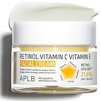 APLB Retinol Vitamin C Vitamin E Facial Cream | RETINOL VITA CEN™ 21.6% 1.86 FL.OZ/Korean Skincare, Deep hydration, Retinol, Revitalize for gentle and improve skin texture