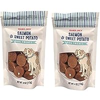 Trader Joe's Salmon and Sweet Potato Dog Treats 4 Oz, (2 Pack)