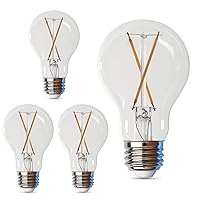 Feit Electric LED Clear A19 Medium Base Light Bulb - 40W Equivalent - 15 Year Life - 450 Lumen - 5000K Daylight - Dimmable | 4-Pack