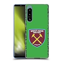 Head Case Designs Officially Licensed West Ham United FC Home Goalkeeper 2021/22 Crest Kit Soft Gel Case Compatible with Sony Xperia 5 IV