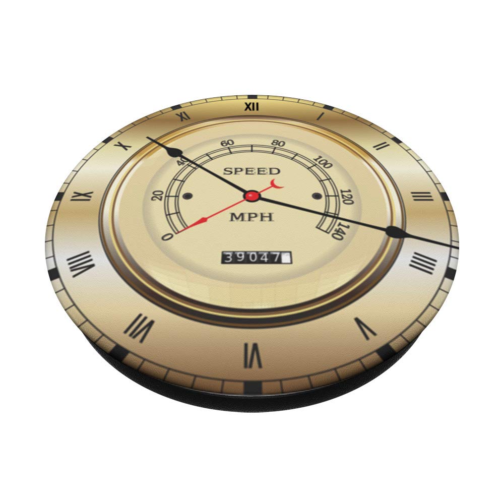 Vintage Retro Auto Car Speedometer Milage Gauge Clock