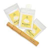 Essential Oil Inhaler, Quit Smoking Inhaler Stick, Wooden Personal Diffuser for Essential Oils with 3 Pack Blank Cotton Wicks