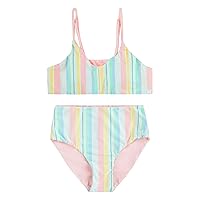 Hurley Girls' High Waisted Bikini 2-Piece Swimsuit