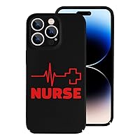 Nurse Heartbeat Red Cross Compatible with iPhone 14 Pro Max Fashion Mobile Phone Case Protector Cover for Women Men