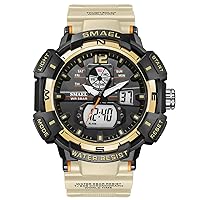 SMAEL Men's Military Watch Top Luxury Brand Waterproof Sports Wristwatch LED Quartz Clock Male Outerdoor Watches