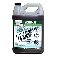 Septic Tank and Cesspool Treatment Enzymes - 2 Year Supply - Bacteria Digests Grease, Fats, Oils and Tissue, 1 Gal