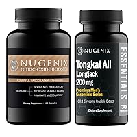 Nugenix Nitric Oxide Booster Tongkat Ali Supplements Bundle