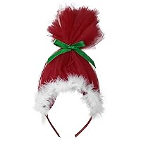 iiniim Girls Kids Christmas Hair Hoop Cosplay Headband Headpiece Xmas Hair Accessory Party Supplies Red One Size